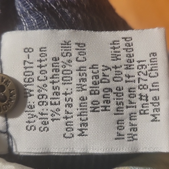 Johnny Was Button Down Blouse With Gorgeous Silk Floral Print Back Large - Picture 5 of 6